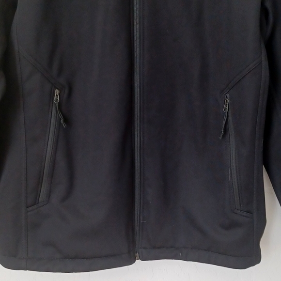 NEW The North Face Black Full Zip Soft Shell Jacket Mens Size Medium - Picture 3 of 7